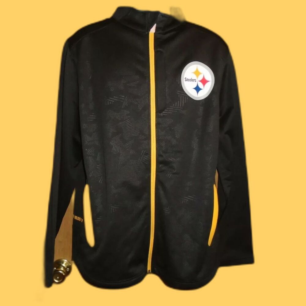 Pittsburgh Steelers Fanatics Mens Longitude Latitude Full Zip Track Jacket L